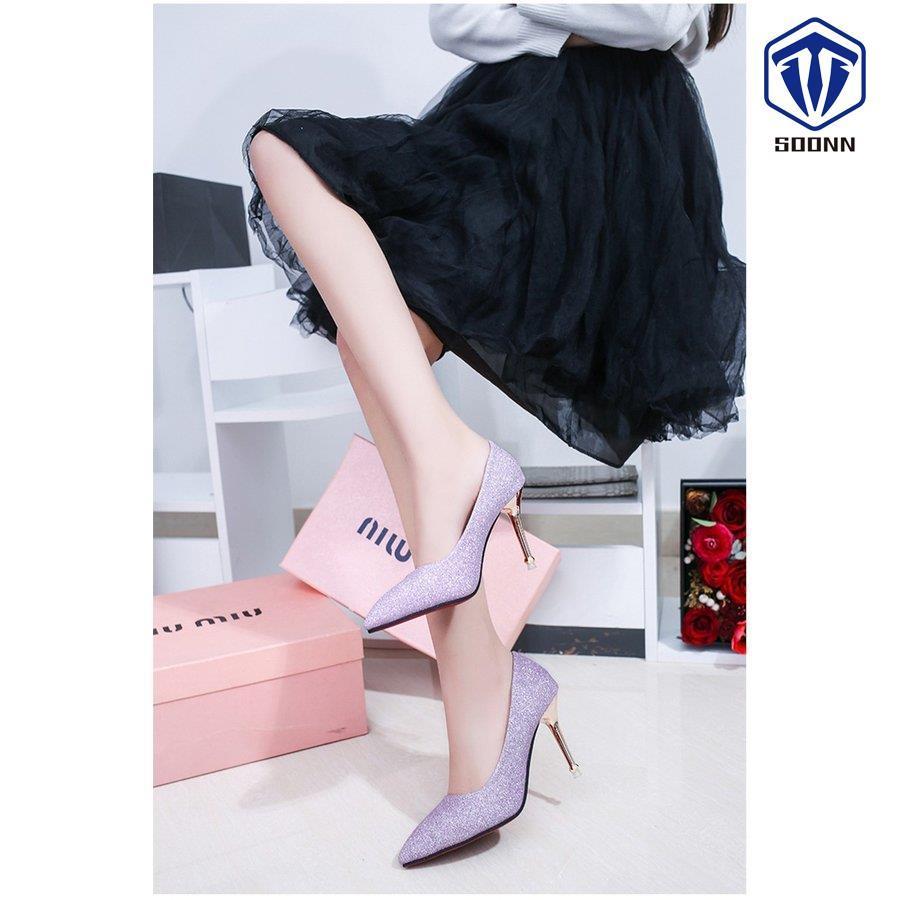 結婚式 靴 レディース パンプス かわいい ハイヒール 痛くない 美脚 キラキラ 春秋 シューズ ポインテッドトゥ ピンヒール ドレス 通勤 フォーマル 安い Xzwo Qq Soonn 通販 Yahoo ショッピング