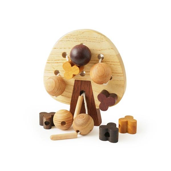 Soopsori（スプソリ） 知育玩具 紐通し 木のおもちゃ ビーズ ひも通し