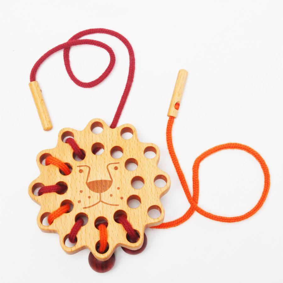 知育玩具 穴通し 紐通し ライオン 知育おもちゃ ３歳 ４歳 ひも通し おもちゃ 指先 教材 メール便対象 Ch 22 木のおもちゃと子ども家具スプソリ 通販 Yahoo ショッピング