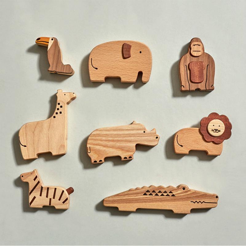 伝える 選べる プチギフト 木の動物人形 メッセージードつき 入園 入学 御祝 誕生日 お礼 プレゼント 木製 木のおもちゃ 動物 スプソリ | Soopsori | 18