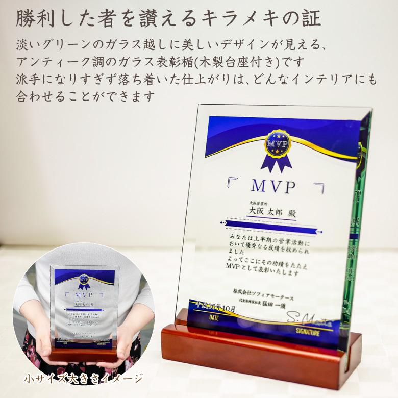 トロフィー ガラス 盾 Dsp 2a 大 あすつく 名入れ 記念品 表彰状 表彰 楯 スポーツ イベント 創立記念 ギフト プレゼント 卒業 周年記念 ゴルフ 退職祝い