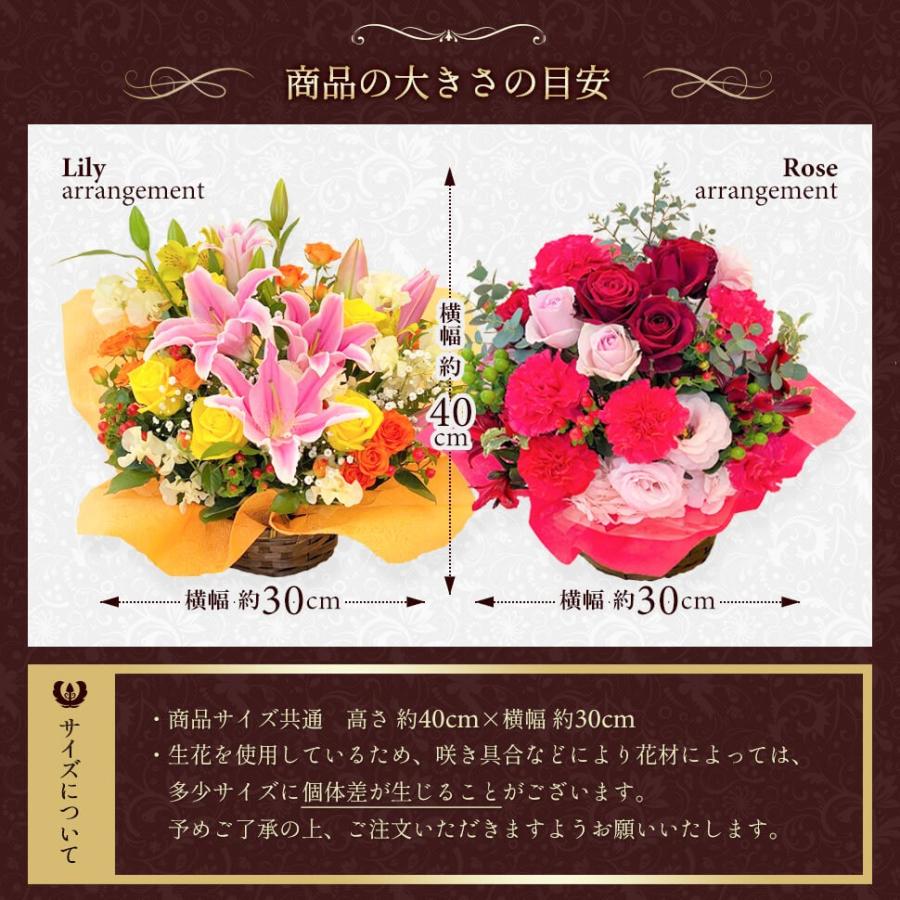 アレンジメント 生花 花 誕生日 正月 2025 豪華おまかせアレンジメント