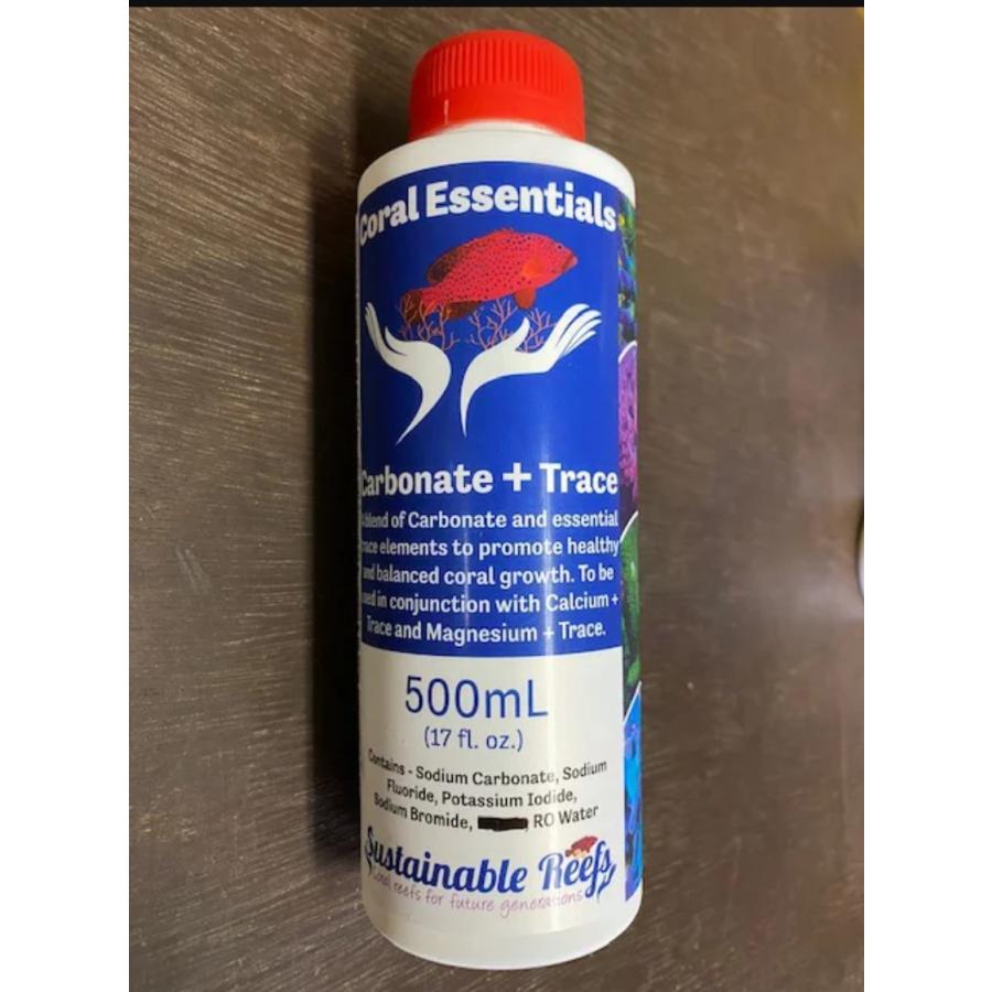Coral Essentials 添加剤　カーボネイト、カルシウム、マグネシウム CE Carbonate+ Trace(カーボネイト＋トレース) 【500ml】 Coral