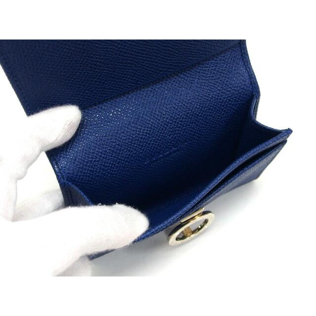 ブルガリ ブルガリブルガリ ロゴクリップ カードケース 青