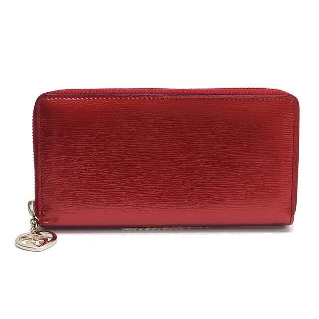 グッチ ラブリー ハートインターロッキング ラウンドファスナー長財布