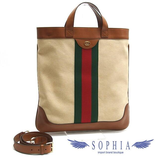 グッチ インターロッキングG ヴィンテージ・キャンバス 2WAYバッグ