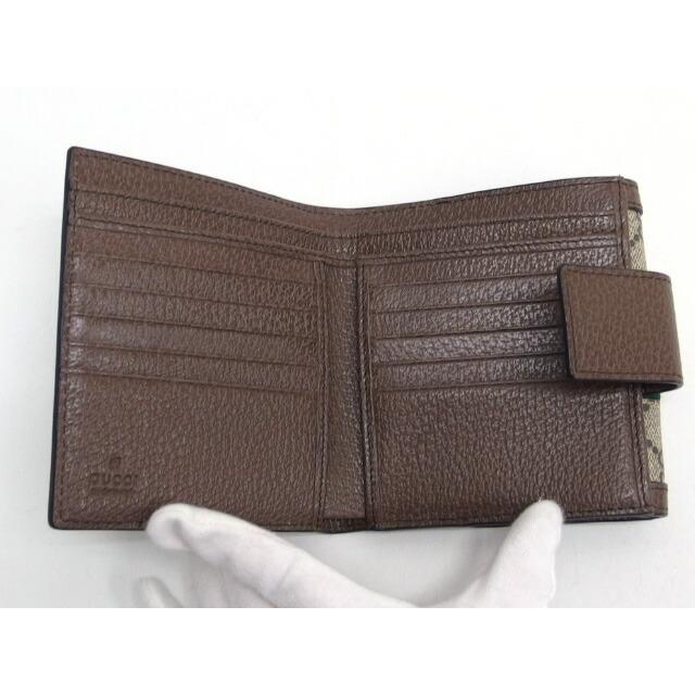 グッチ 二つ折りコンパクト財布 オフィディア GGスプリーム グッチ 二つ折りコンパクト財布 オフィディア GGスプリーム