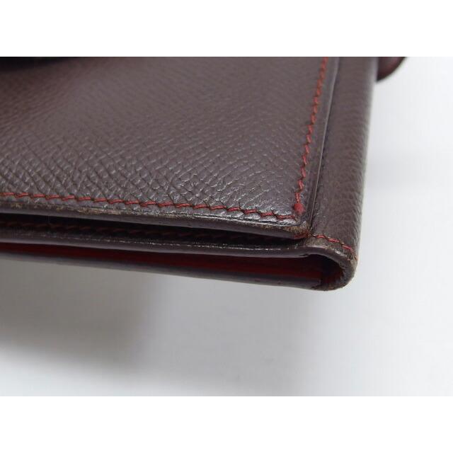 エルメス ベアン デュプリ 三つ折り長財布 ダークブラウン[訳 エルメス ベアン デュプリ 三つ折り長財布 ダークブラウン[訳