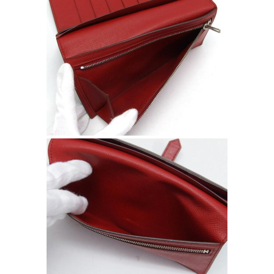 エルメス ベアン デュプリ 三つ折り長財布 ダークブラウン[訳 エルメス ベアン デュプリ 三つ折り長財布 ダークブラウン[訳
