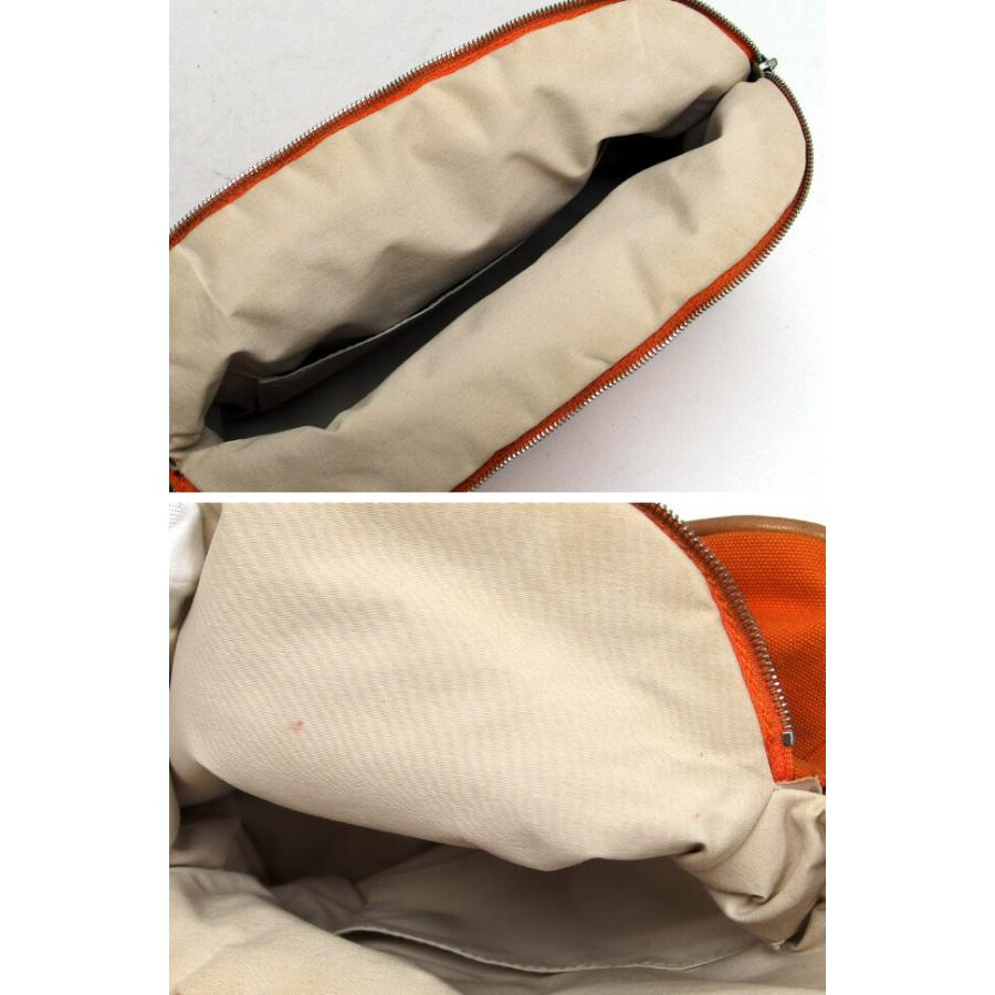 値下げ！エルメス　ポーチ　ボリードポーチ　オレンジ　25 エルメス ボリードポーチ25 キャンバス オレンジ[20240520