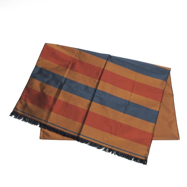 エルメス ロカバール シルク 大判ストール ショール ボーダー柄