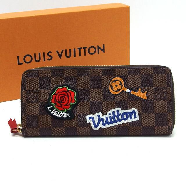 ルイ・ヴィトン ダミエ ポルトフォイユ・クレマンス LVストーリーズ 