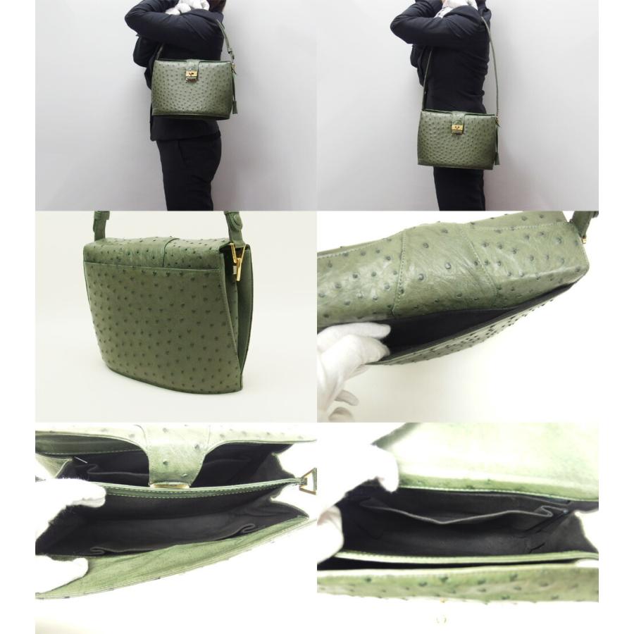 オーストリッチ風ハンドバッグ オリーブグリーン Amazon.co.jp: オーストリッチ 2WAY ショルダーバッグ