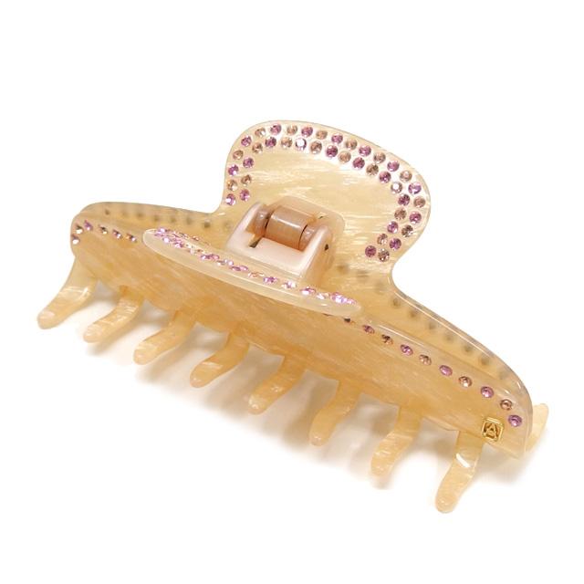 アレクサンドル ドゥ パリ ヘアクリップ サンドベージュ[20160311][4