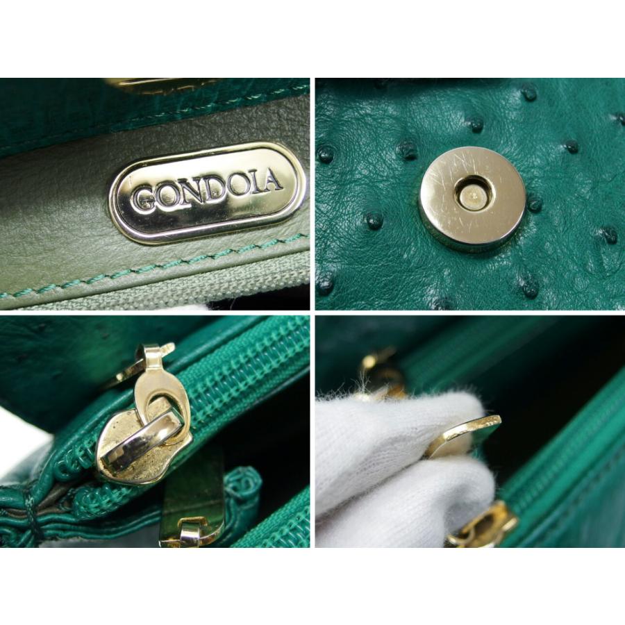 新品同　JRA認定　オーストリッチ ハンドバッグ ミニボストン　グリーン 新品 JRA認定 オーストリッチ 本革 ハンドバッグ ミニボストン