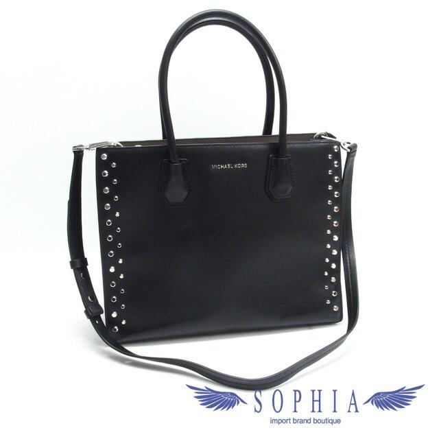 マイケルコース マーサー ラージ コンバーチブル トートバッグ 黒[訳  