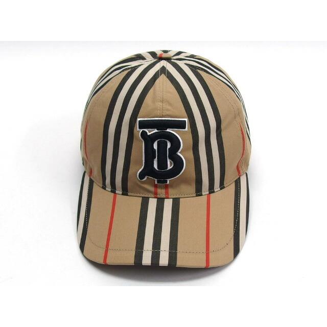バーバリー アイコンストライプ ベースボールキャップ Lサイズ  