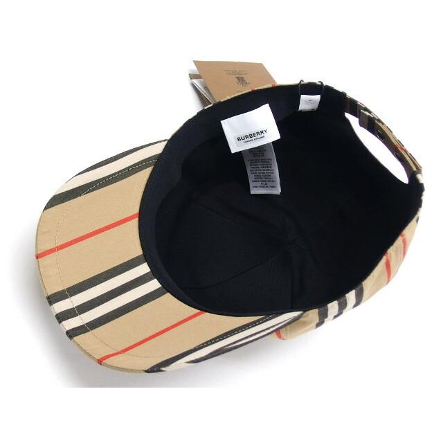 バーバリー アイコンストライプ ベースボールキャップ Lサイズ  