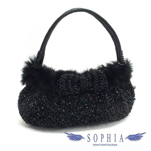 可愛い☆アンテプリマ ワイヤーポシェット ファーリボン付き 可愛い