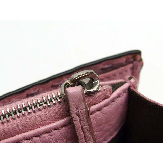 フェンディ セレリア ピーカブー 二つ折り長財布 ピンク[訳あり