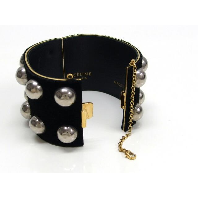 【大人気★】*CELINE* セリーヌ スタッズレザーブレスレット 楽天市場】CELINE セリーヌ Monochroms Studs Bracelet