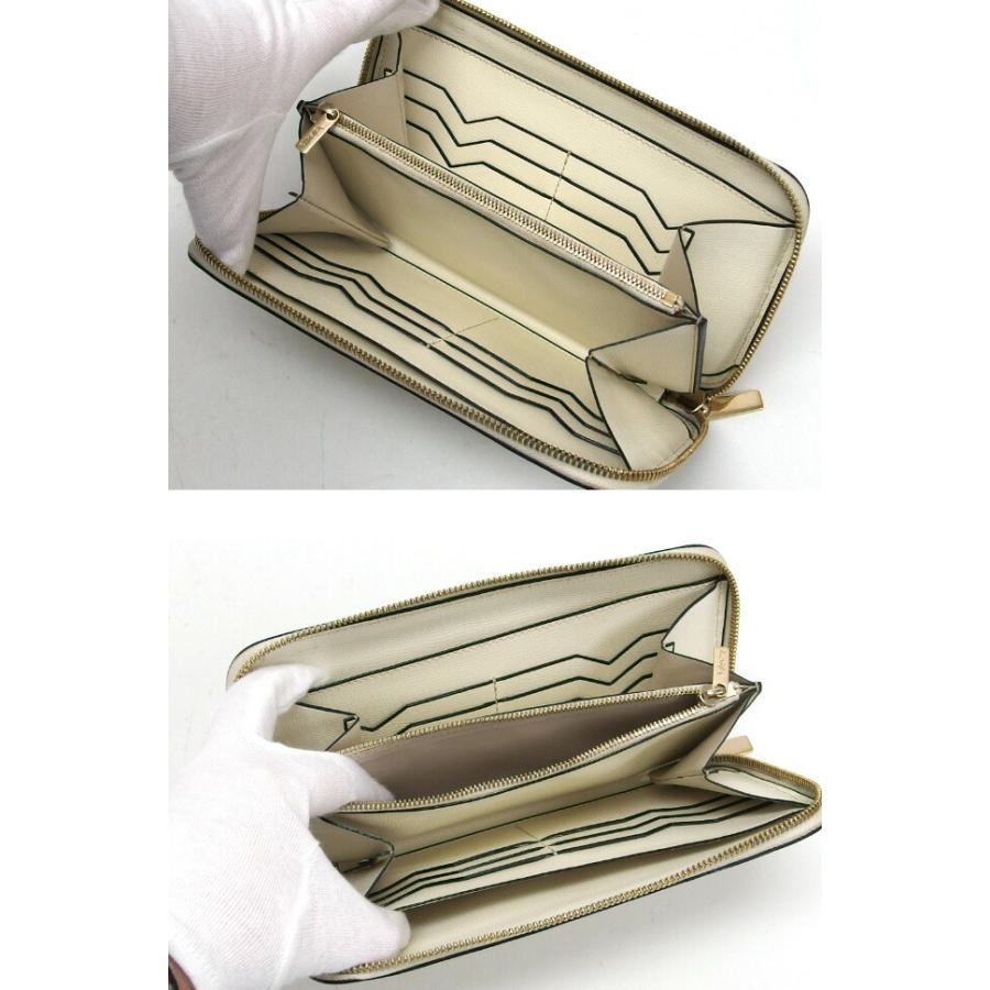 ヴァレクストラ ラウンドファスナー長財布 グレインレザー オフ  