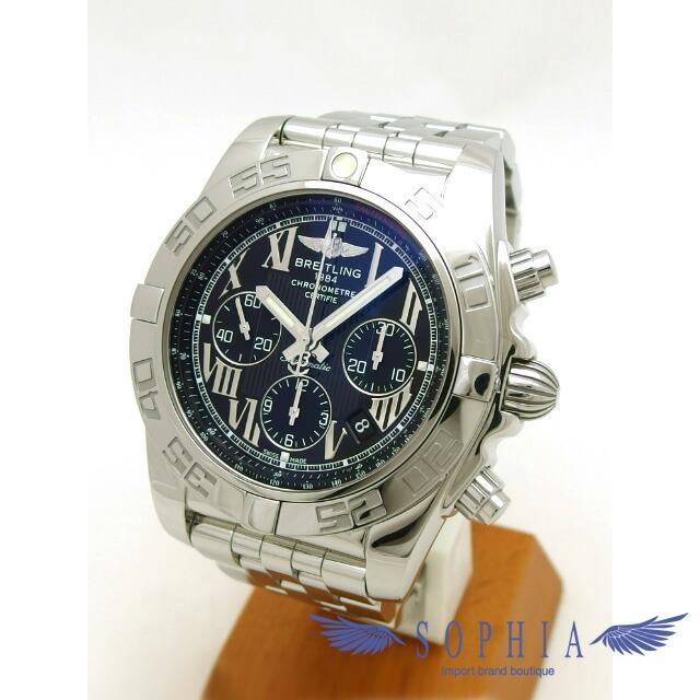ブライトリング クロノマット44 黒ローマン文字盤[20150108  