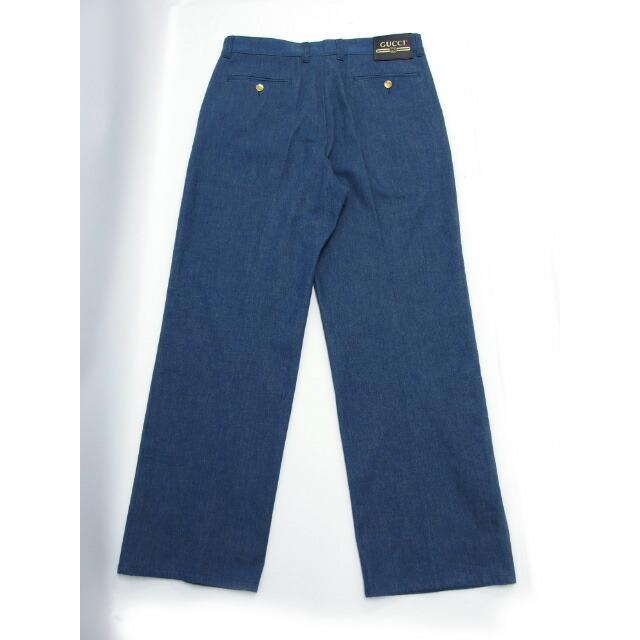 グッチ ワイドデニムパンツ インディゴ 32インチ 623982[20220603 