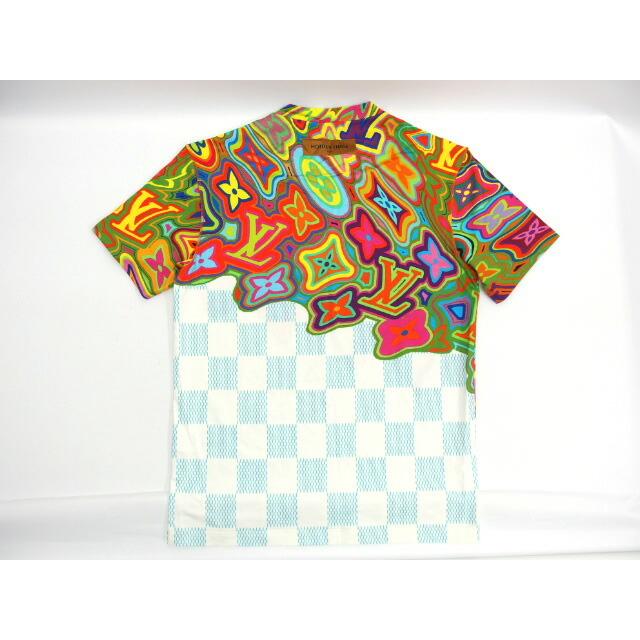 ルイ・ヴィトン 2021SS プリンテッド ダミエ LV Tシャツ Mサイズ 