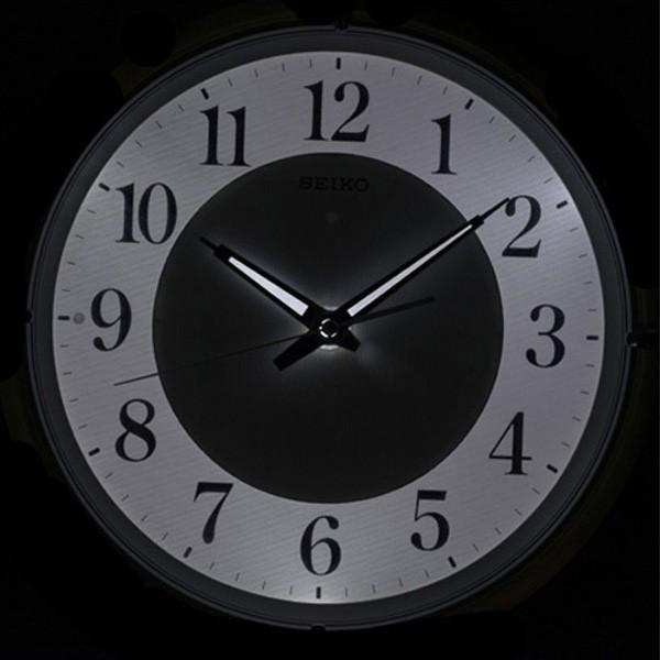 セイコー SEIKO 電波 掛け時計 KX393W 夜でも見える ファインライトNEO ライト 自動点灯機能付き 掛時計 名入れ 送料区分中｜sophias-s｜04
