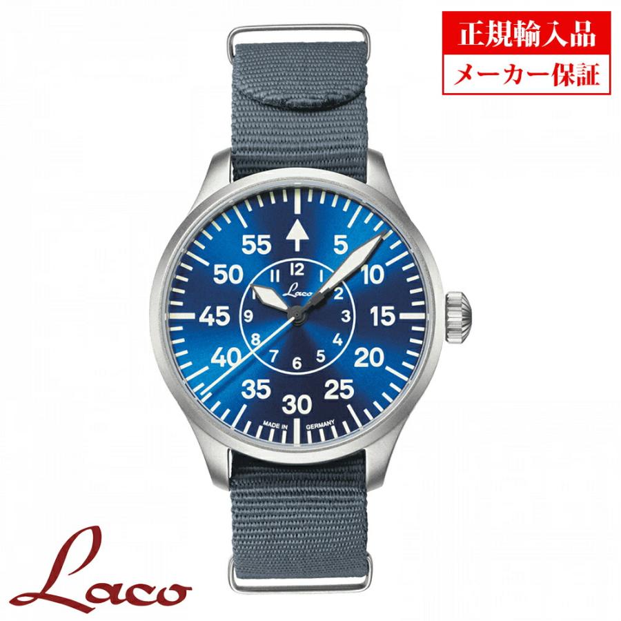 新品　ラコ　パイロットウォッチ　アーヘン３９　８６２１０３　ＭＢ　 腕時計 Laco 862103.MB PILOT Aachen39 Blaue Stunde パイロット