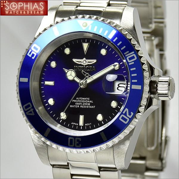 INVICTA インビクタ メンズ腕時計 9094OB  PRO DIVER プロダイバー 自動巻 ブルー×シルバー  長期保証3年付｜sophias｜02