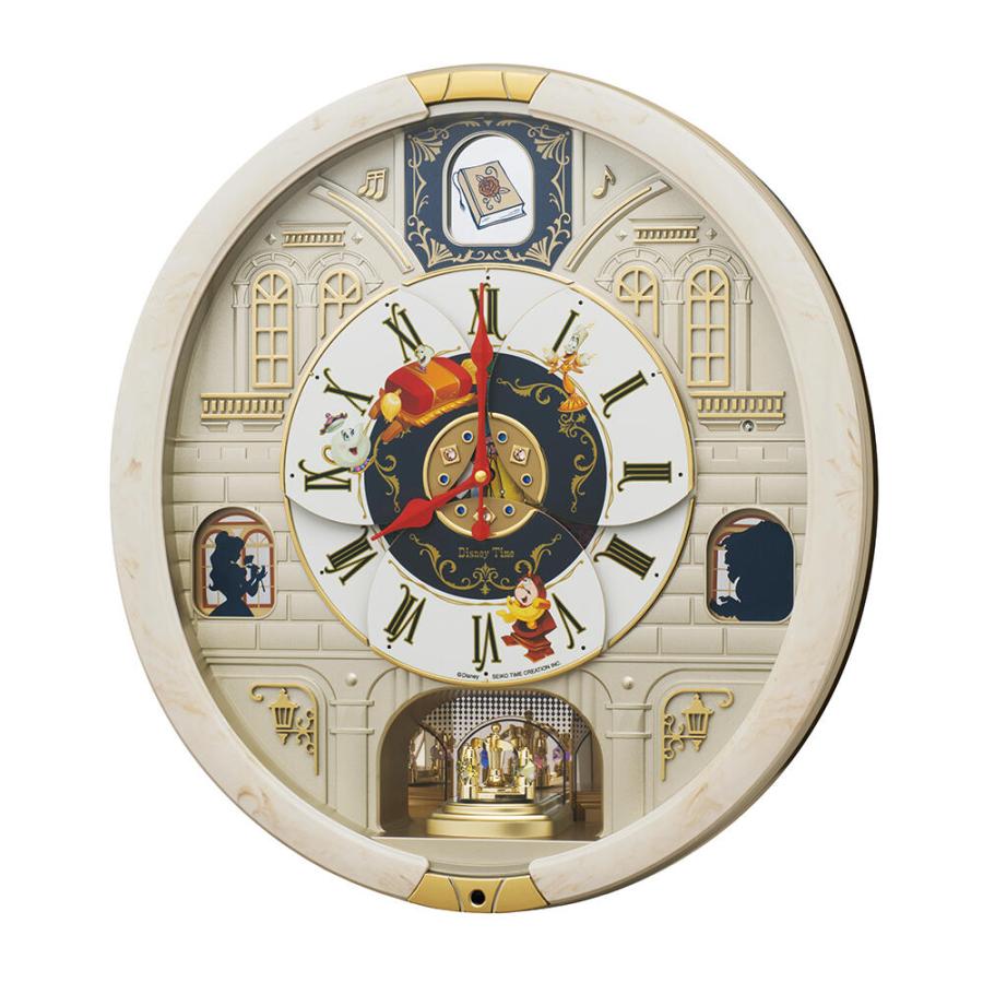 SEIKO Disney Time 美女と野獣 クオーツ からくり時計 FW591A