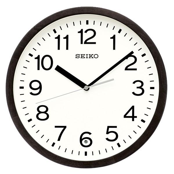 セイコー SEIKO 電波 掛け時計 KX249K スタンダード 丸型 木枠 掛時計