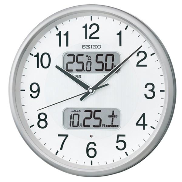セイコー SEIKO 電波 掛け時計 KX383S 業務用 オフィスタイプ スタンダード 温湿度計 カレンダー付き 掛時計 名入れ 送料区分中｜sophias｜02