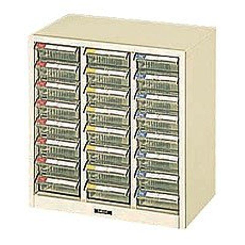 激安ブランド ナカバヤシ ピックケース PC-24 アイボリー 浅8段x3 書類ケース、図面ケース