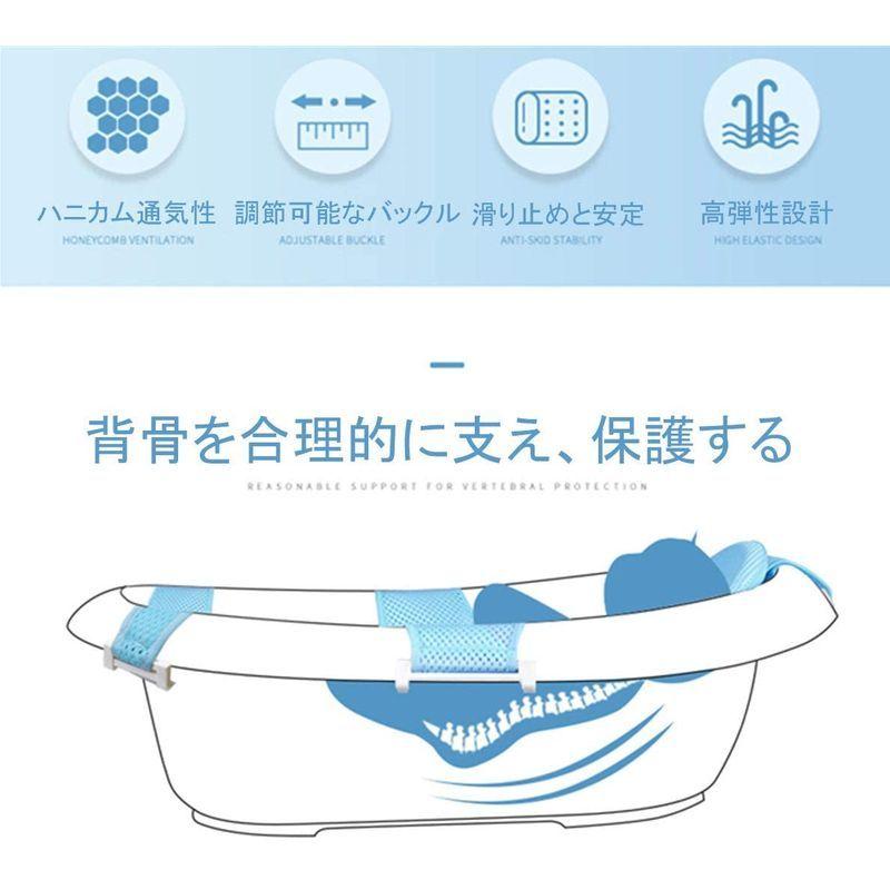 品質一番の お風呂 バス用品 ベビーバスネット 赤ちゃん お風呂サポート バスサポートシート 幼児用入浴ネット 滑り止め 通気性 快適 ビー入浴サポートマット ベビーバス Ism Com Ge