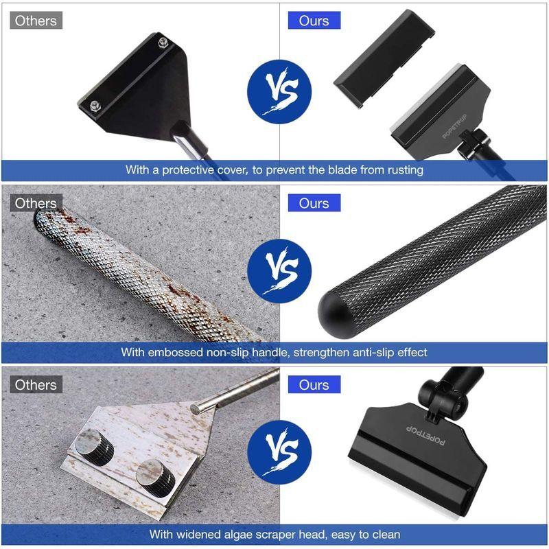 Sale 103 Off Popetpop 水槽用 スクレーパー 65cm ステンレス コケ 苔 コケ取り 替え刃 １０枚 いり 藻類 クリーナー 水槽 Babylonrooftop Com Au