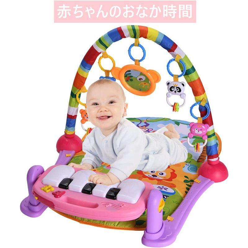 大注目 赤ちゃん Wyswyg ピアノプレイジム 出産祝い ベビーおもちゃ 新生児 早期教育 感覚刺激 音楽 ライト ベビージム ベビープレイマット ベビージム 室内遊具 Www Qts Edu Vn