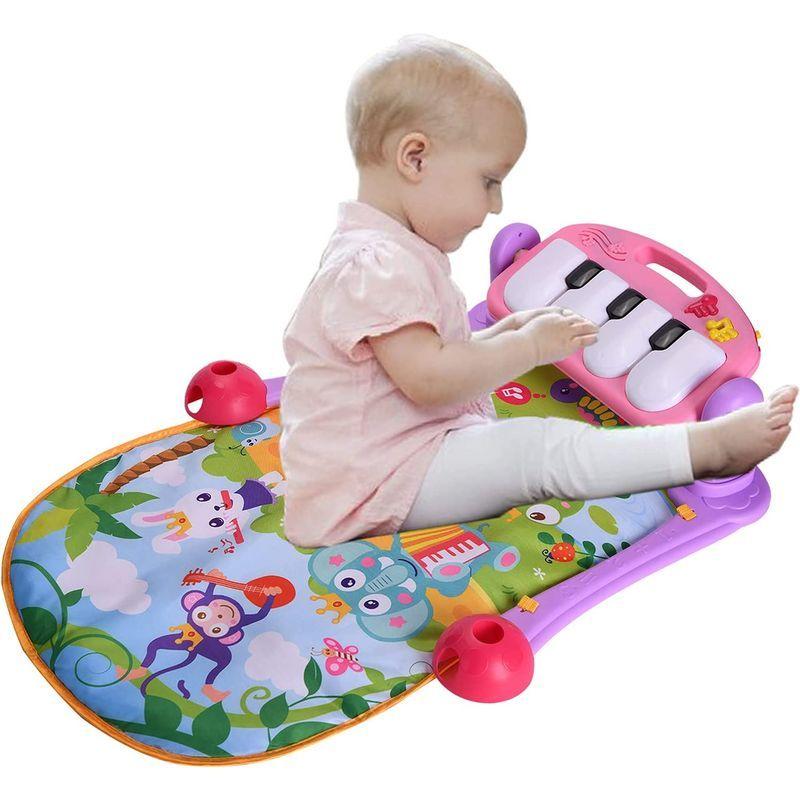 大注目 赤ちゃん Wyswyg ピアノプレイジム 出産祝い ベビーおもちゃ 新生児 早期教育 感覚刺激 音楽 ライト ベビージム ベビープレイマット ベビージム 室内遊具 Www Qts Edu Vn