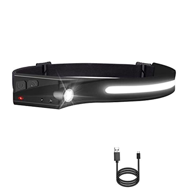 公式サイト 2021新作 ヘッドライト 高輝度 LED ヘッドランプ 充電式 USB 小型 軽量 デュアル光源 5種点灯モード 手振りセンサー機能付き IPX4防水 tangodoujou.jp tangodoujou.jp