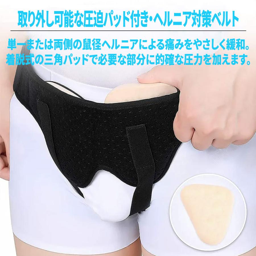 鼠径ヘルニア ベルト バンド サポート 脱腸 脱腸帯 シングル ダブル