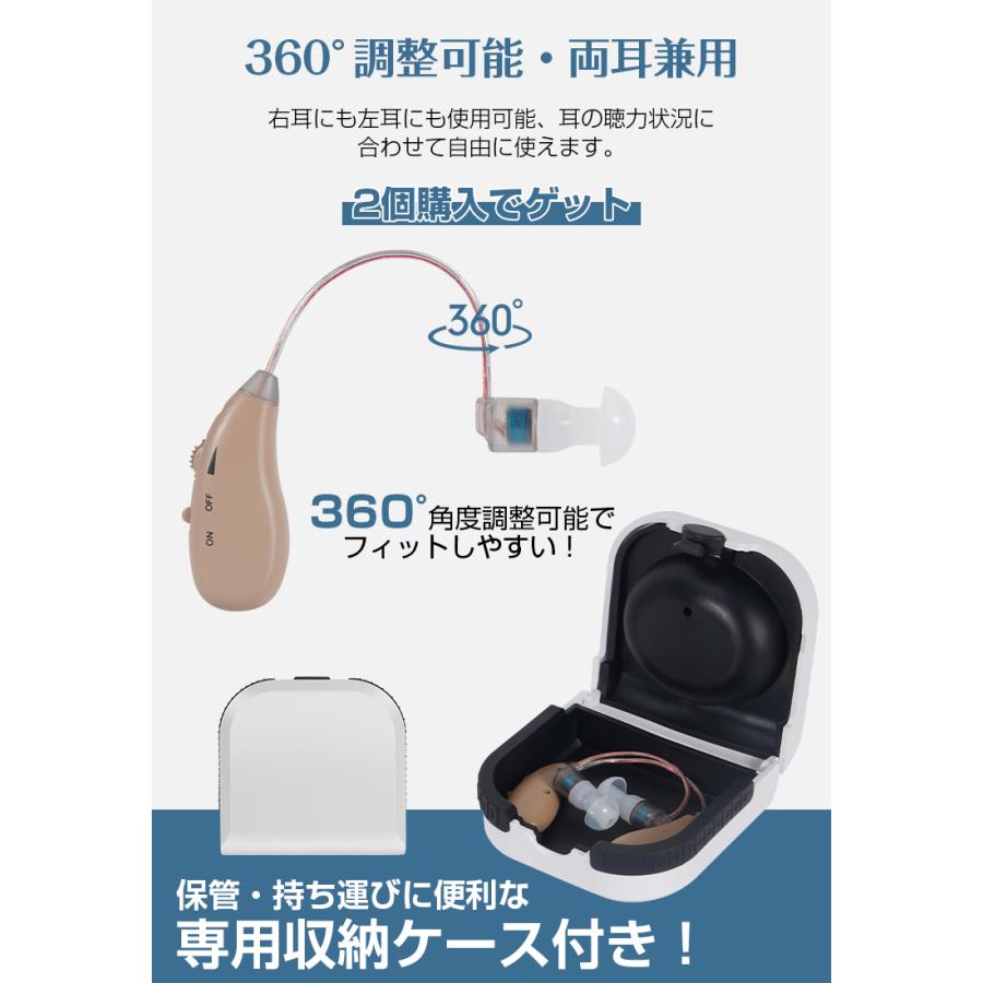 12,980円→9,980円4時間限定】2個セット 集音器 高齢者 耳掛け 12,980円→9,980円4時間限定】2個セット 集音器 高齢者 耳掛け