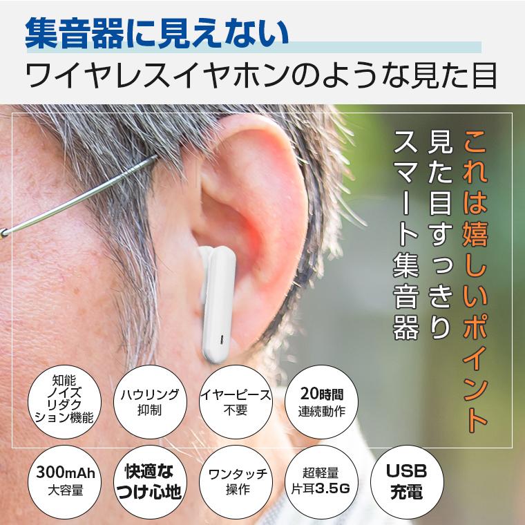 10,980円→7,960円2時間特売】集音器 高齢者 充電式 ワイヤレス
