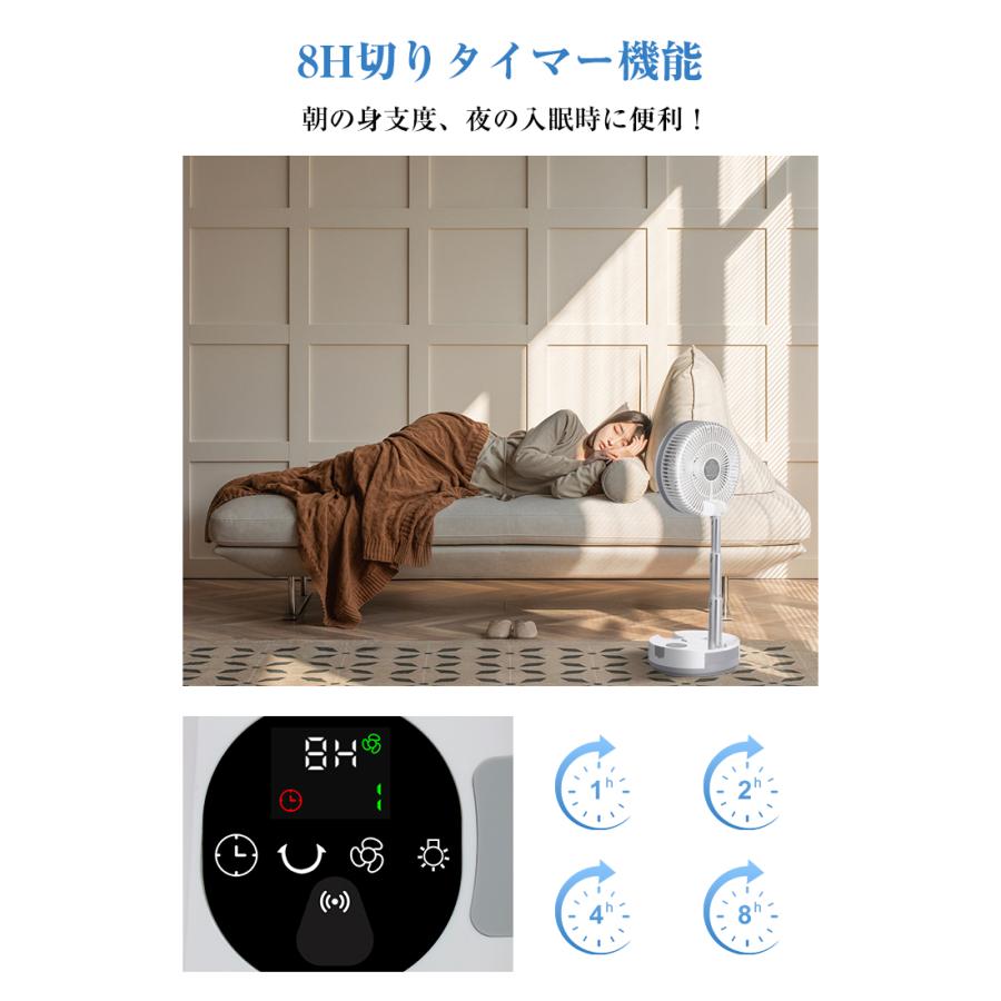 【13,980円→9,990円前10名限定】扇風機 リビング扇風機 dcモーター 小型 20000mAh リビングファン 卓上 折りたたみ 伸縮 クリップ USB  静音大風量 超p祭 | SOPPY | 10
