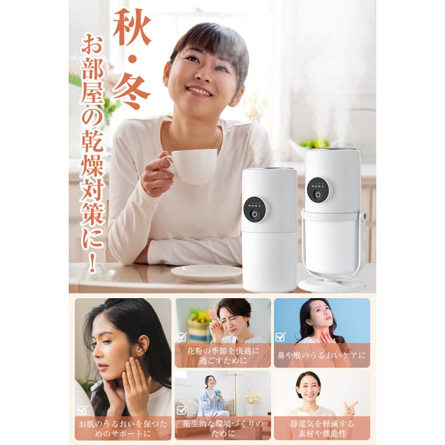 SOPPY 【3,280円→2,280円12時間限定】加湿器 ダブルスプレー 卓上