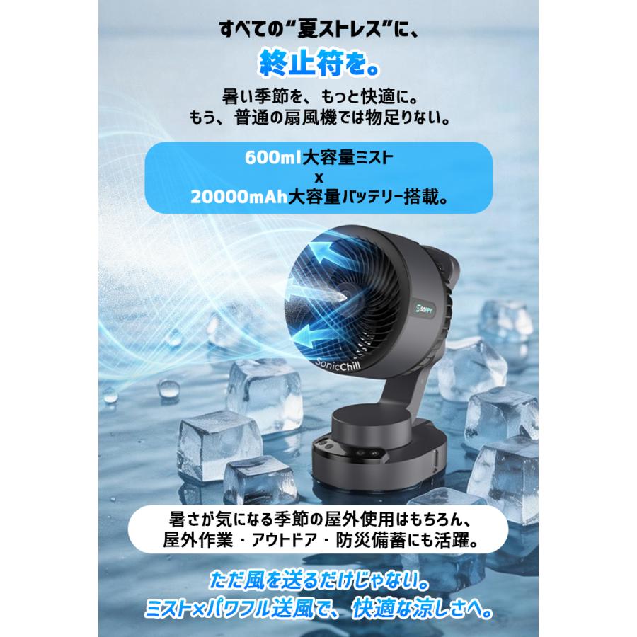 20％クーポンで15840円】扇風機 アウトドア扇風機 キャンプ扇風機