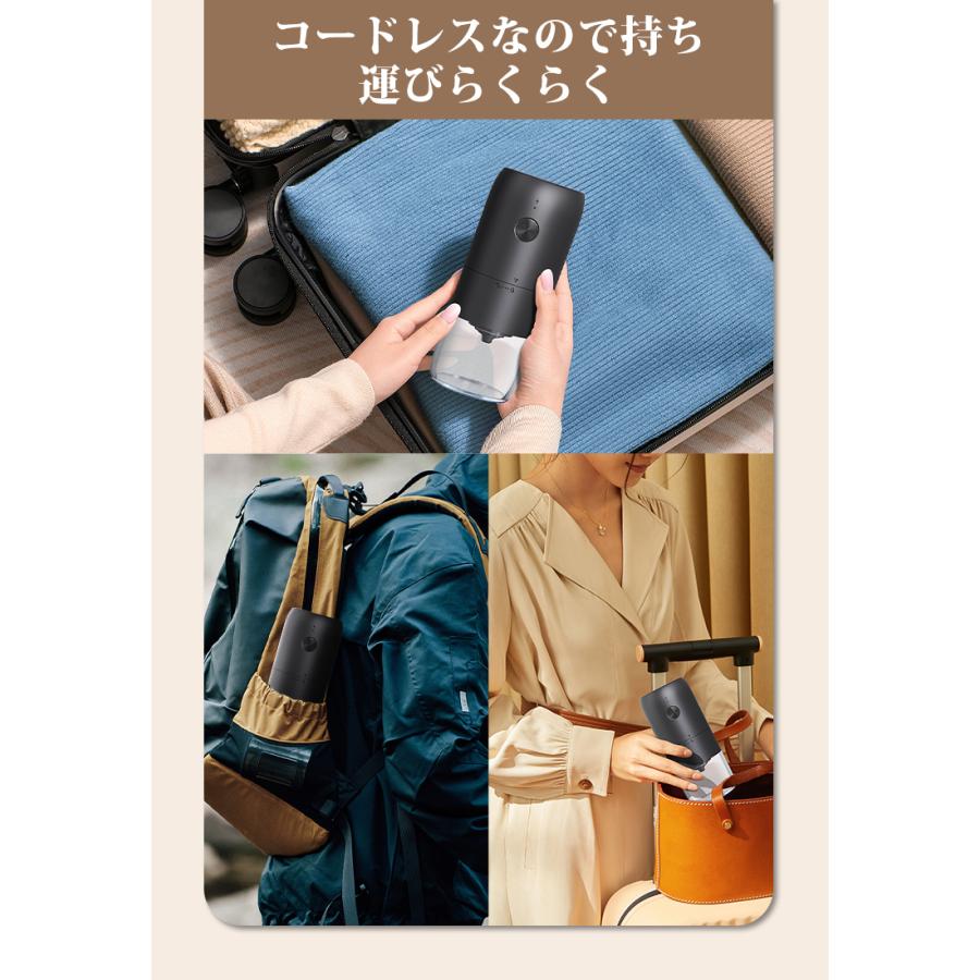SOPPY 【4,280円→3,260円12時間特売】衛生法認証済 コーヒーミル 電動