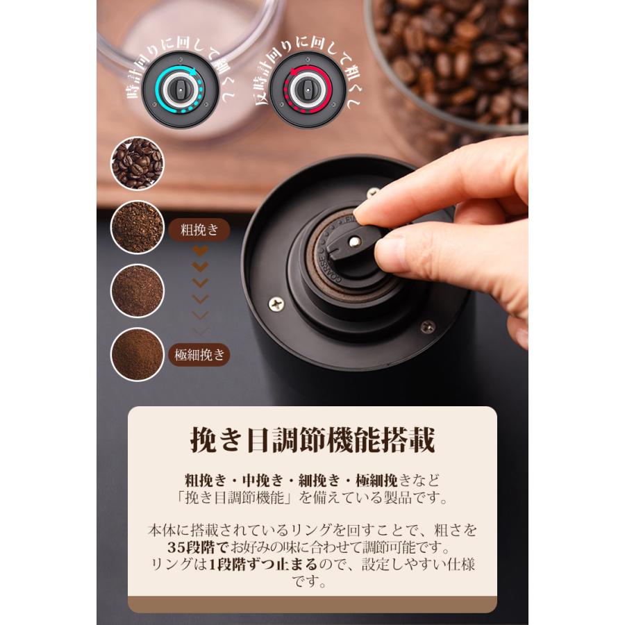 SOPPY 【4,280円→3,260円12時間特売】衛生法認証済 コーヒーミル 電動