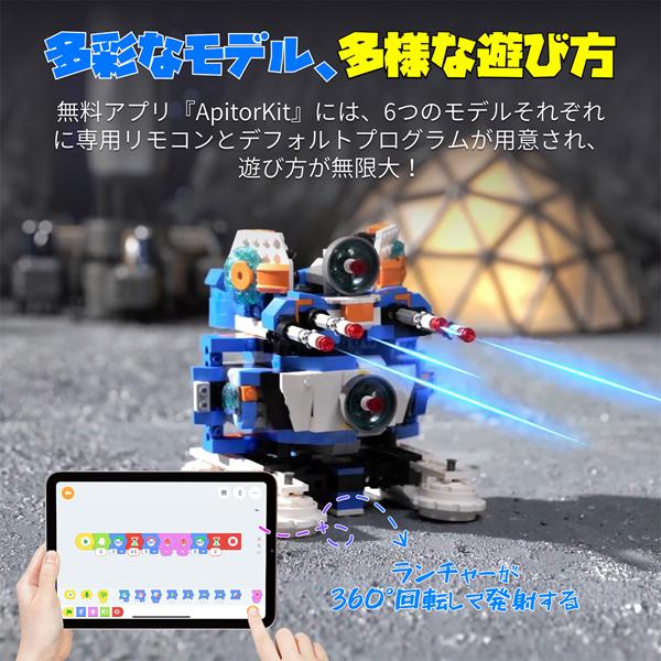 Apitor Robot J アピターロボット プログラミングロボットキット 6in1 宇宙ロボットの画像
